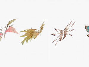 20 RIGGED WING MODEL - LOW POLY 3D Model