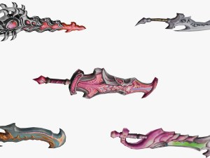 20 STYLIZED SWORD MODELS PACK 4 - LOW POLY 3Dモデル