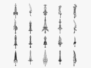 20 STYLIZED SWORD MODELS PACK 4 - LOW POLY 3Dモデル