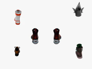20 STYLIZED SHOE MODELS PACK 1 - LOW POLY 3D Model
