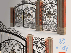 Porta della fucina Modello 3D