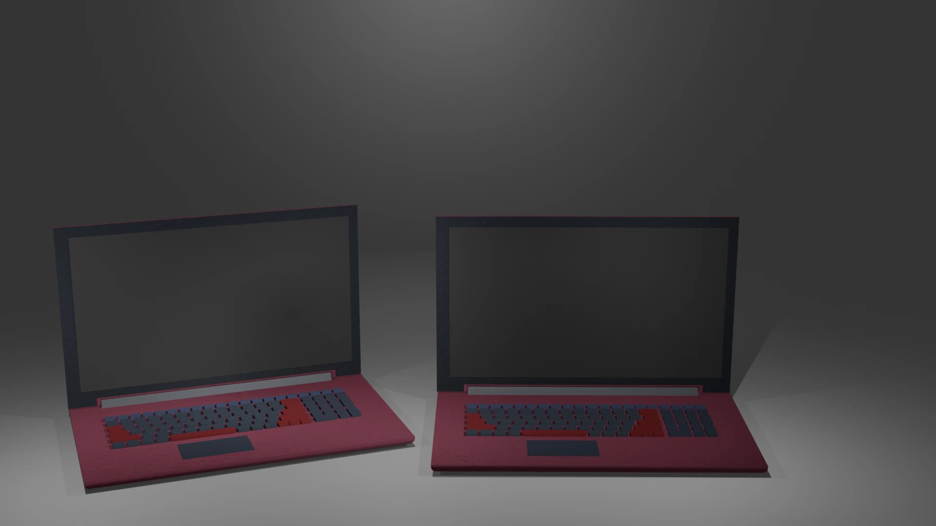 Laptop with Animated Design 3D Model .c4d .max .obj .3ds .fbx .stl .blend 