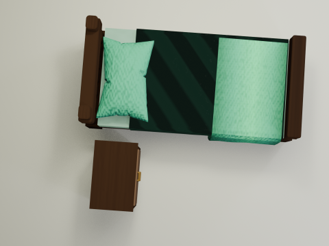 Cartoon Style Bed and Nightstand 3D 모델