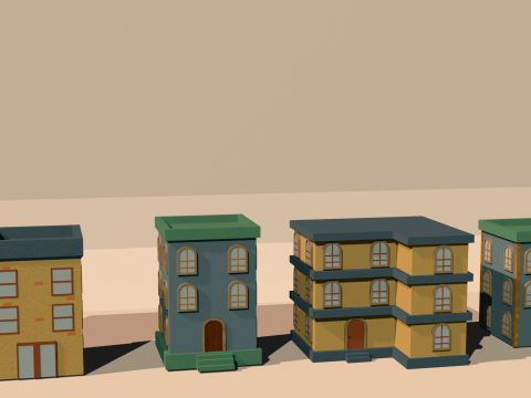 Low poly cartoon buildings 3D मॉडल