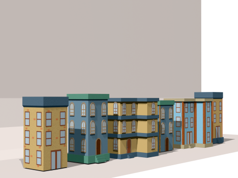 Low poly cartoon buildings 3D मॉडल