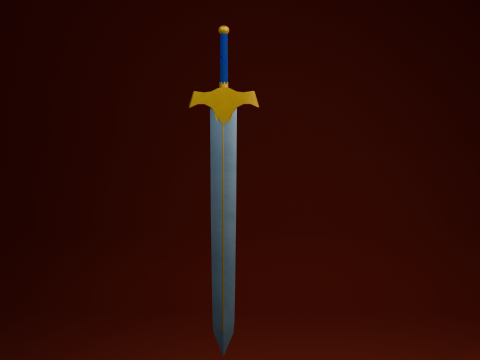 Cartoon-sword-001 3D Model