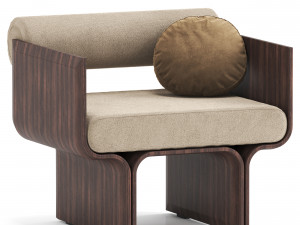 Armchair by GallottiRadice 3D Model