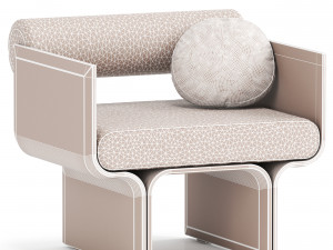 Armchair by GallottiRadice Modelo 3D