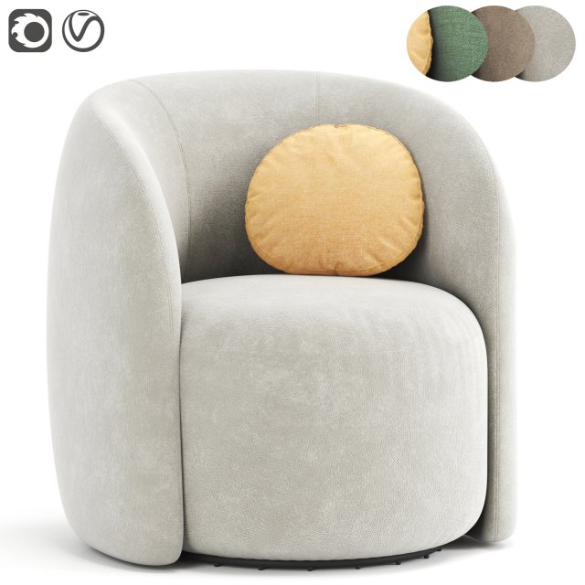 Armchair by Manic Model 3D .c4d .max .obj .3ds .fbx .stl .blend