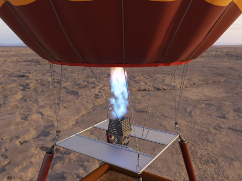 Hot air balloon 3D Model