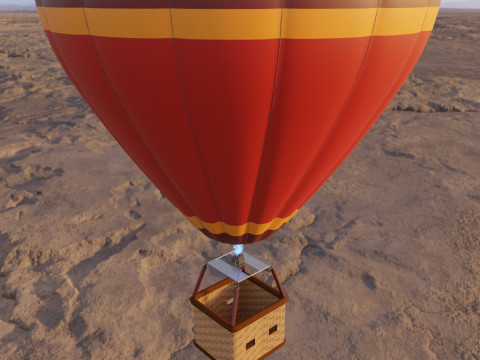 Hot air balloon 3D Model