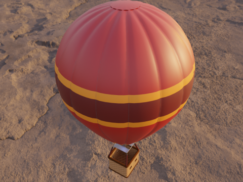 Hot air balloon 3D Model