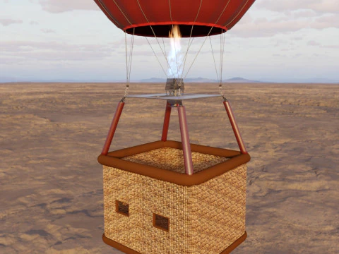 Hot air balloon 3D Model