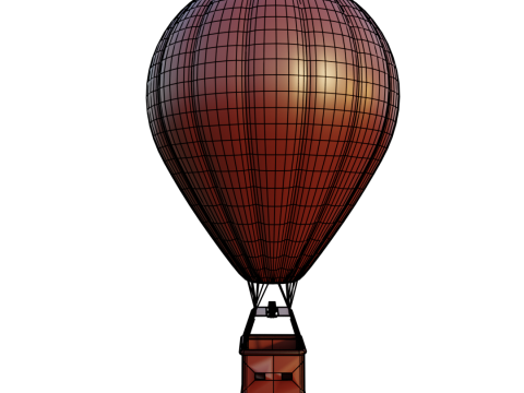 Hot air balloon 3D Model