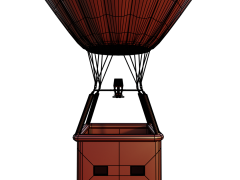 Hot air balloon 3D Model