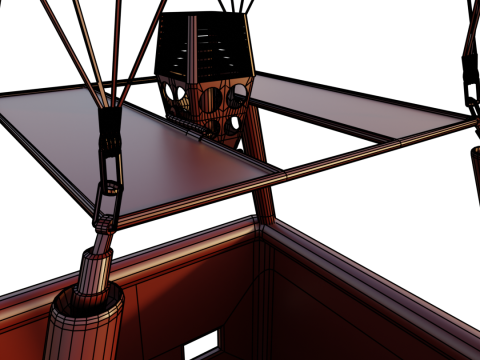 Hot air balloon 3D Model