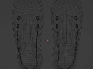 Simple Low Poly Fashion Shoes 3D Model