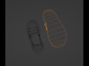 Simple Low Poly Fashion Shoes 3D Model