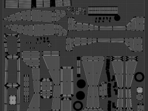 SciFi Modular Level Modelo 3D