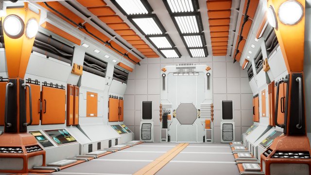 SciFi Modular Level Modelo 3D .c4d .max .obj .3ds .fbx .stl .blend 