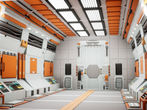 SciFi Modular Level 3D Model
