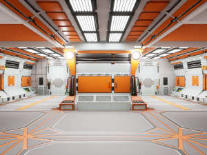SciFi Modular Level Modelo 3D