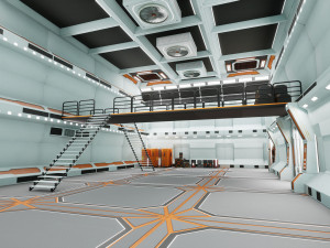 SciFi Modular Level Modelo 3D
