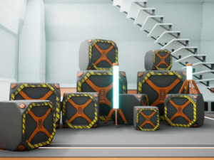 SciFi Modular Level Modelo 3D