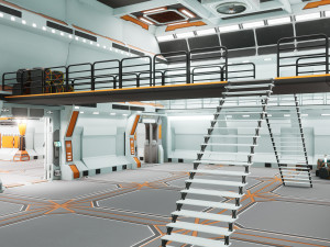 SciFi Modular Level Modelo 3D