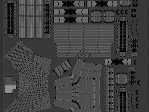 Livello SciFi modulare Modello 3D