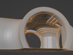 Modular SciFi Level 3D-Modell