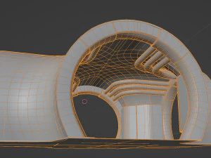 Livello SciFi modulare Modello 3D