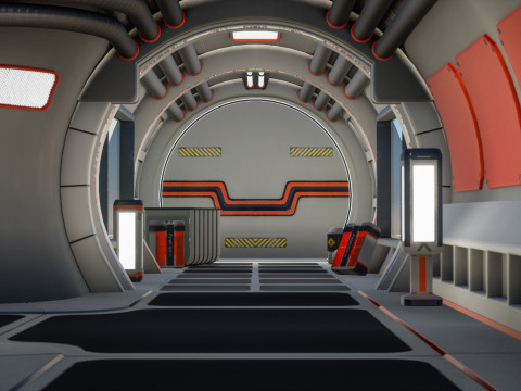 Modular SciFi Level 3D-Modell