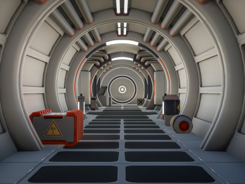 Modular SciFi Level 3D-Modell