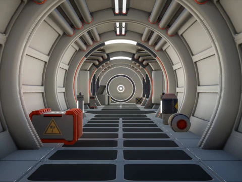 Livello SciFi modulare Modello 3D