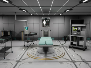 SciFi Space Medical Room 3D Model