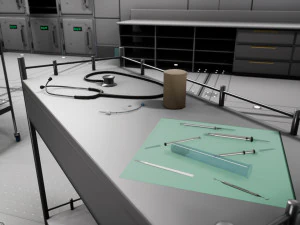 SciFi Space Medical Room 3D Model