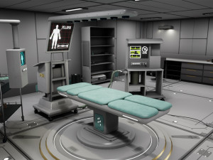 SciFi Space Medical Room 3D Model