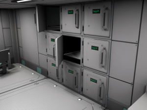 SciFi Space Medical Room 3D Model