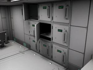 SciFi Space Medical Room 3D Model