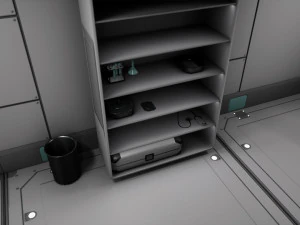 SciFi Space Medical Room 3D Model