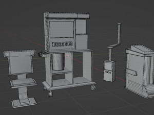 SciFi Space Medical Room 3D Model