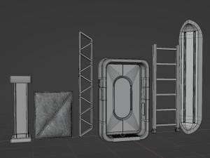 Modular Moon Station 3D Model