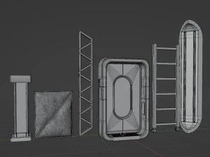 Stazione lunare modulare Modello 3D