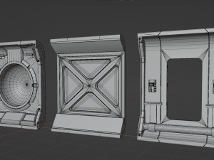 Modular Moon Station 3D Model