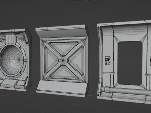 Stazione lunare modulare Modello 3D