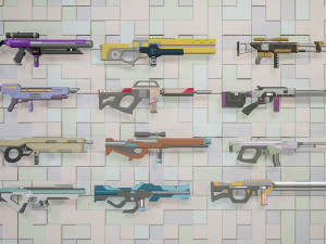 SciFi Rifles Bundle 3D-Modell
