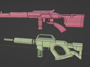 SciFi Rifles Bundle 3D-Modell