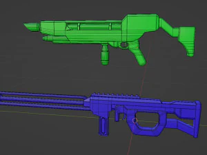 SciFi Rifles Bundle 3D Model