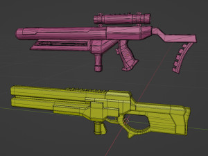 SciFi Rifles Bundle 3D-Modell